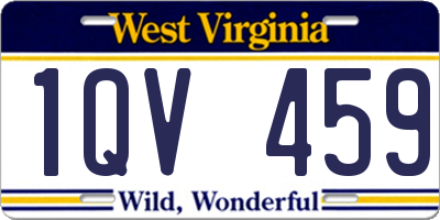 WV license plate 1QV459