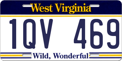 WV license plate 1QV469