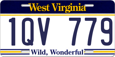 WV license plate 1QV779