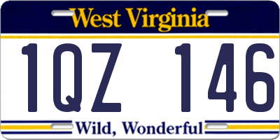 WV license plate 1QZ146