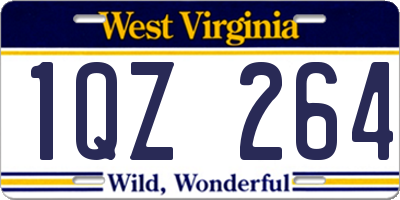 WV license plate 1QZ264