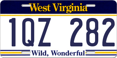 WV license plate 1QZ282