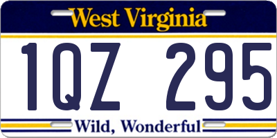 WV license plate 1QZ295