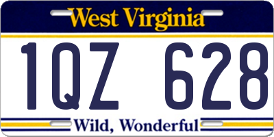 WV license plate 1QZ628