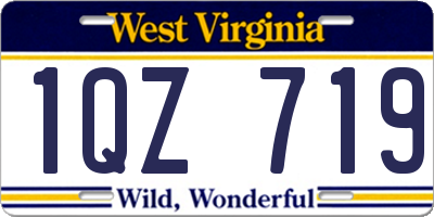 WV license plate 1QZ719
