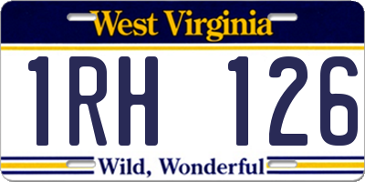 WV license plate 1RH126