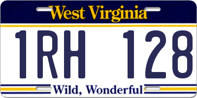 WV license plate 1RH128