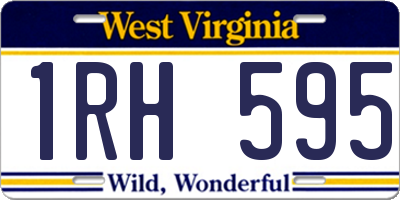 WV license plate 1RH595
