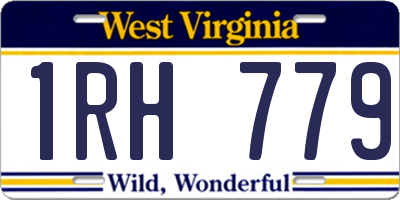 WV license plate 1RH779