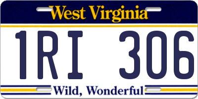 WV license plate 1RI306