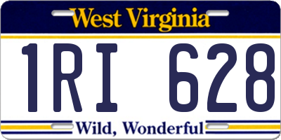 WV license plate 1RI628