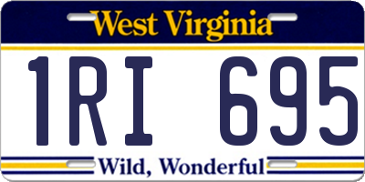 WV license plate 1RI695