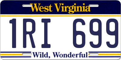 WV license plate 1RI699