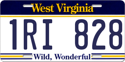 WV license plate 1RI828