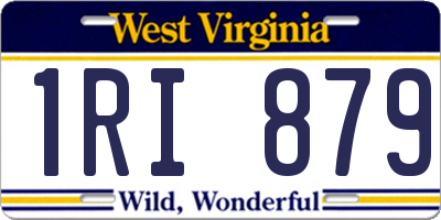 WV license plate 1RI879