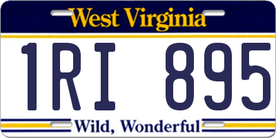 WV license plate 1RI895