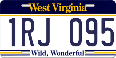 WV license plate 1RJ095