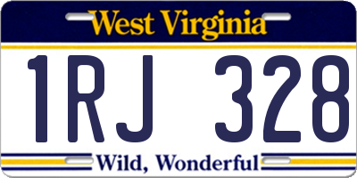 WV license plate 1RJ328