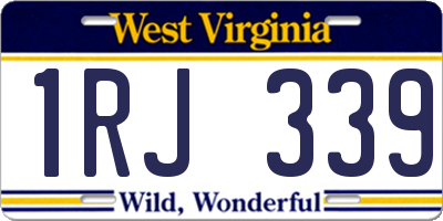 WV license plate 1RJ339