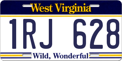 WV license plate 1RJ628