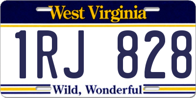 WV license plate 1RJ828