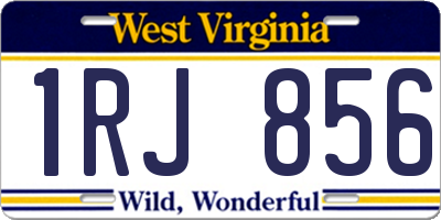WV license plate 1RJ856