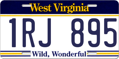 WV license plate 1RJ895