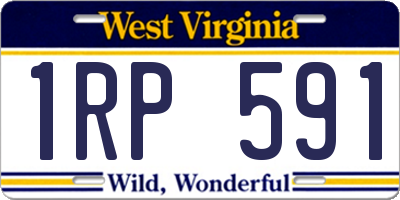 WV license plate 1RP591