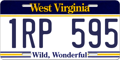 WV license plate 1RP595
