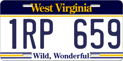 WV license plate 1RP659