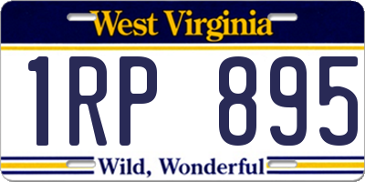 WV license plate 1RP895
