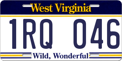 WV license plate 1RQ046