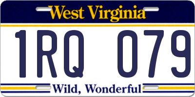 WV license plate 1RQ079