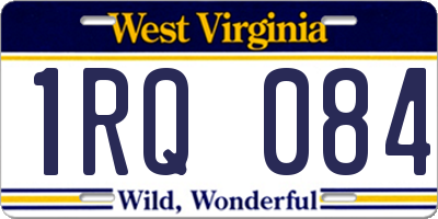 WV license plate 1RQ084