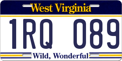 WV license plate 1RQ089