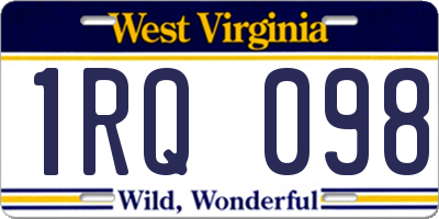 WV license plate 1RQ098