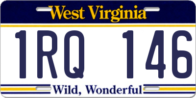 WV license plate 1RQ146
