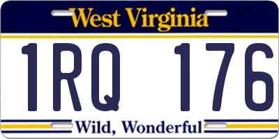 WV license plate 1RQ176