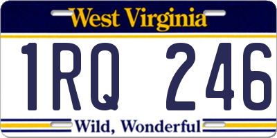 WV license plate 1RQ246
