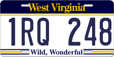 WV license plate 1RQ248