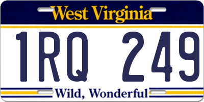 WV license plate 1RQ249