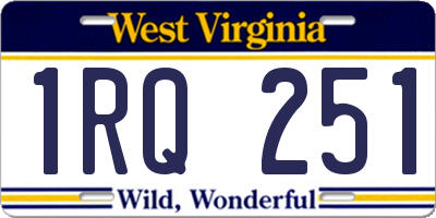 WV license plate 1RQ251