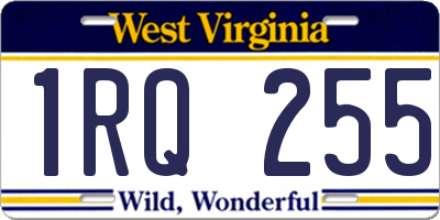 WV license plate 1RQ255