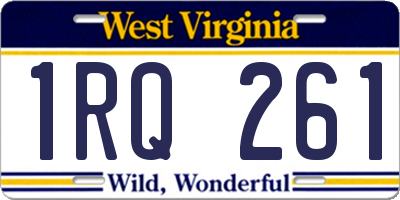 WV license plate 1RQ261