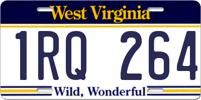 WV license plate 1RQ264