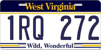 WV license plate 1RQ272