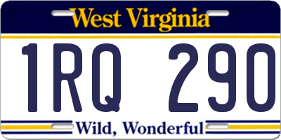 WV license plate 1RQ290