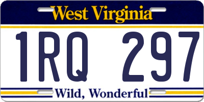 WV license plate 1RQ297