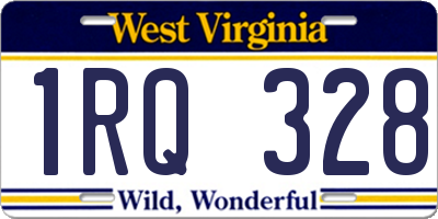 WV license plate 1RQ328