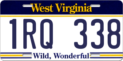 WV license plate 1RQ338